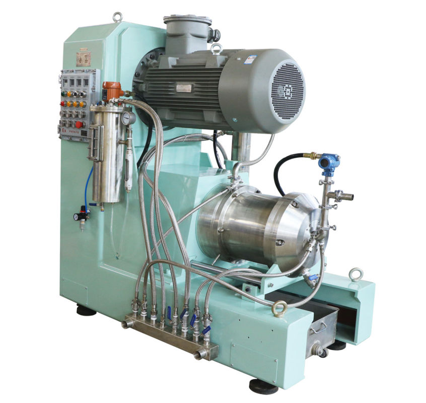 White or Custom Paint Color Bead Mill Machine with Ceramic Turbine and 20-5um Fineness Pu Disc with Centrifugal Turbines