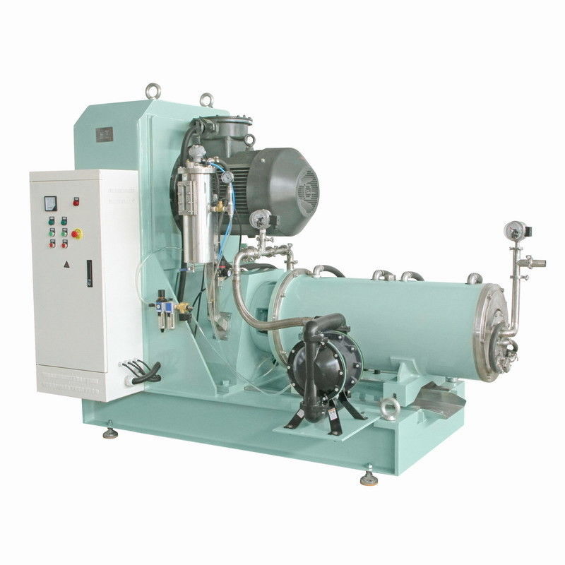 Industrial Bead Mill Wet Grinding Machine with 100L Cylinder Volume 1000 to 6000 RPM and Stainless Steel Construction