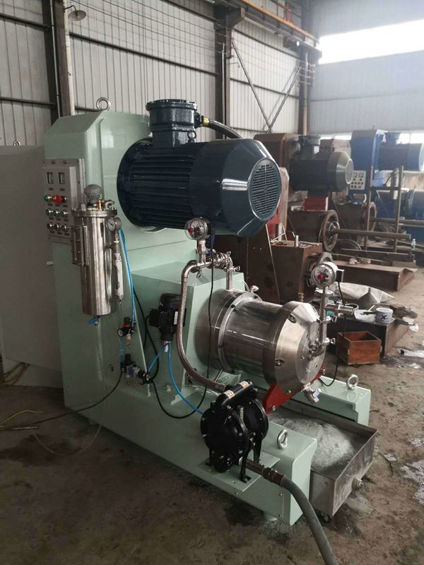 Stainless Steel Bead Mill with Mechanical Seal and 100L Cylinder Volume for Industrial Wet Grinding