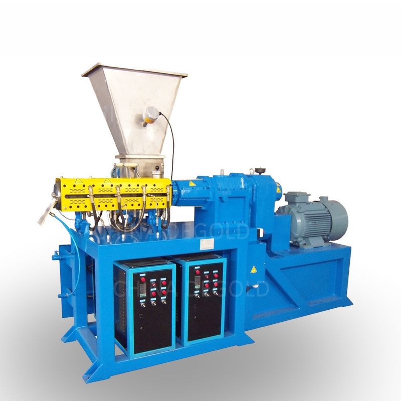 100mm Dia واحد خرطوشة extruder Kneader آلة لإنتاج طبقة مسحوق